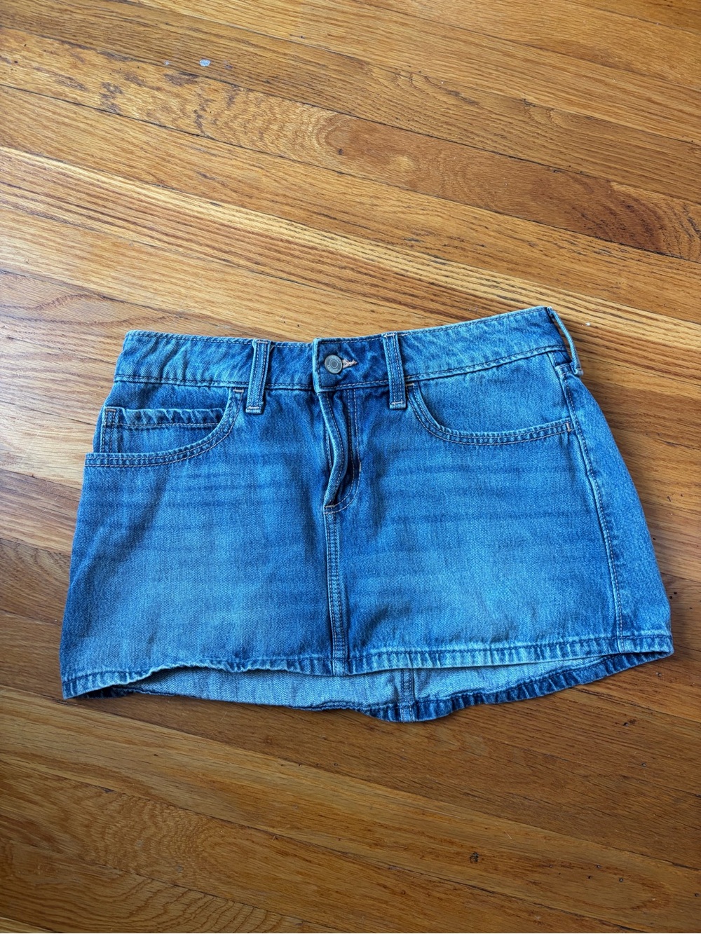 Hollister' Light Blue Denim Mini Skirt. Size 4